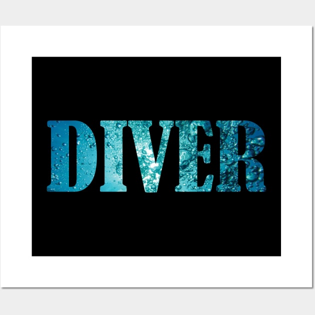 Scuba Diving - Diver Wall Art by Kudostees